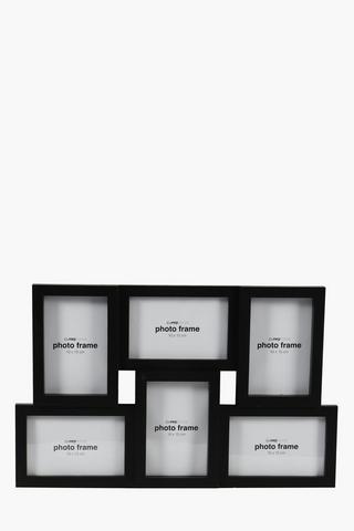 Staggered 6 Picture Multi Photo Frame