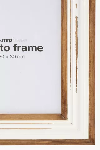 Two Tone Distressed Frame, 20x30cm