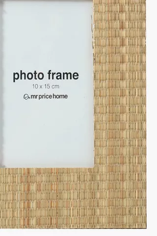 Rustic Rattan Frame, 10x15cm