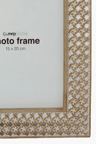 Washed Flat Weave Frame, 15x20cm