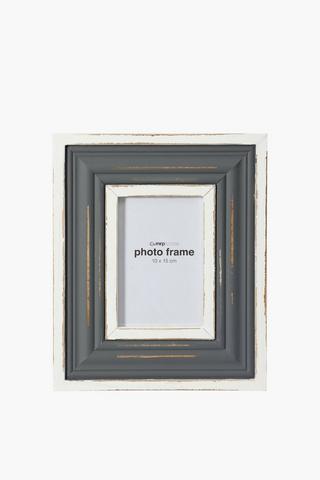 Two Tone Distressed Frame, 10x15cm