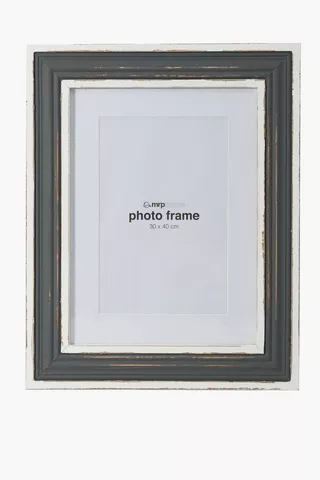 Two Tone Distressed Frame, 30x40cm