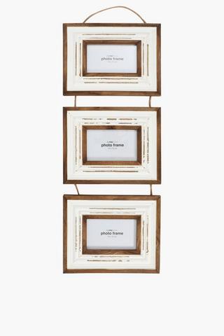 Two Tone Distressed Hanging Frame Set