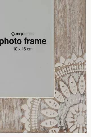 Carved Wood Frame, 10x15cm