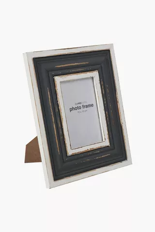 Two Tone Distressed Frame, 10x15cm