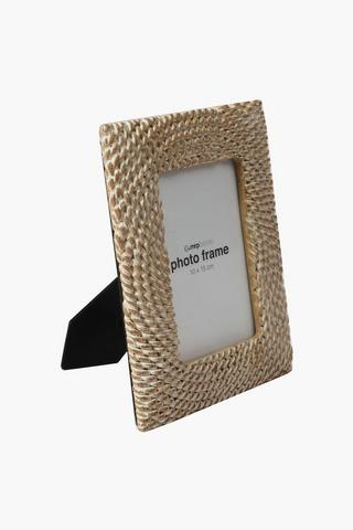 Woven Circle Frame, 10x15cm