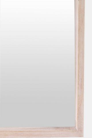 Washed Light Wood Skinny Mirror