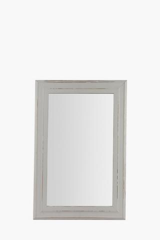 Distressed Wooden Mirror, 60x90cm
