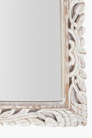 Dehli Carved Wood 60x90cm Mirror