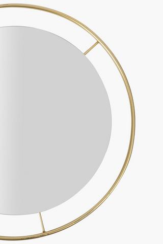 Geo Round Metal Mirror, 60cm