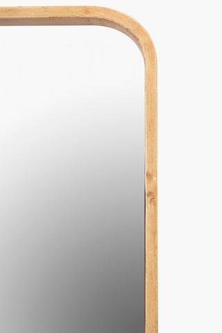 Wooden Tapered Standing Mirror, 50x160cm