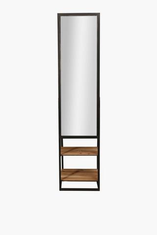 Shelf Standing Mirror, 170x40cm