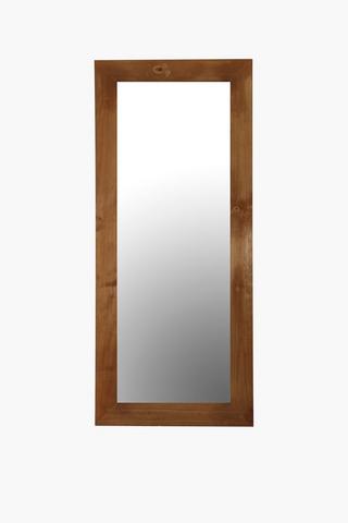 Wooden Midtone Mirror 140x60cm