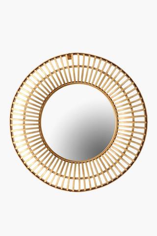 Dimensional Bamboo Mirror, 72cm