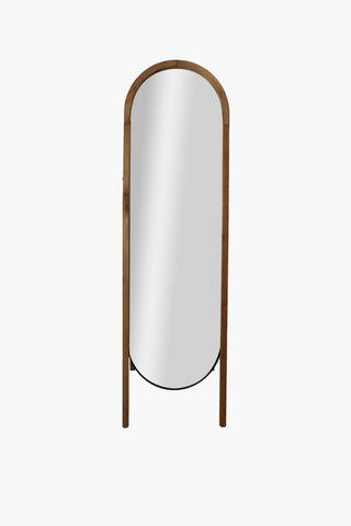 Oval Standing Ladder Mirror