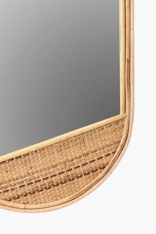 Rattan Bamboo Mirror