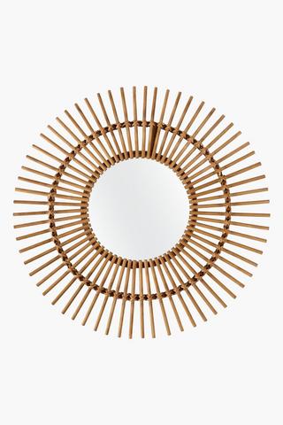 Bamboo Sunburst Mirror, Small