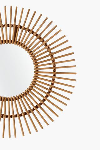 Bamboo Sunburst Mirror, Small