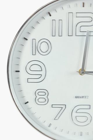 3d Numbers Wall Clock