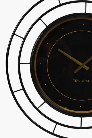 New York Metal Clock