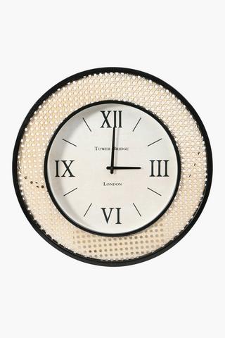 Metal Woven Clock