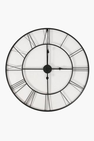 Industrial Metal Clock, 80cm