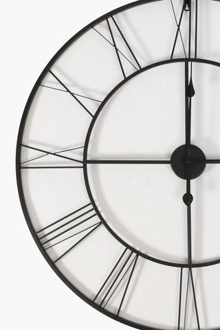 Industrial Metal Clock, 80cm