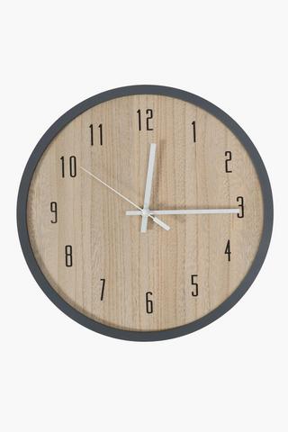 Wood Plate Clock