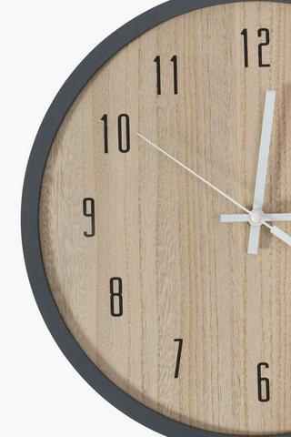 Wood Plate Clock