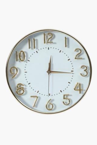 Metallic Wall Clock