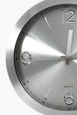 Brushed Metal Clock
