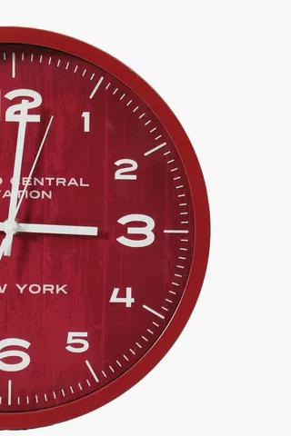 New York Station Clock 30cm