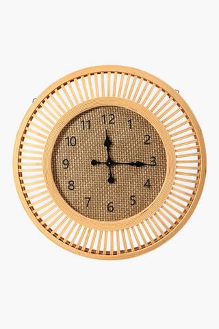 Rattan Wall Clock, 60cm