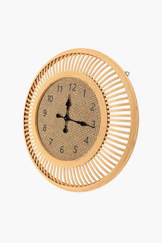 Rattan Wall Clock, 60cm