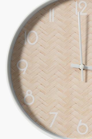 Woven Plastic Wall Clock