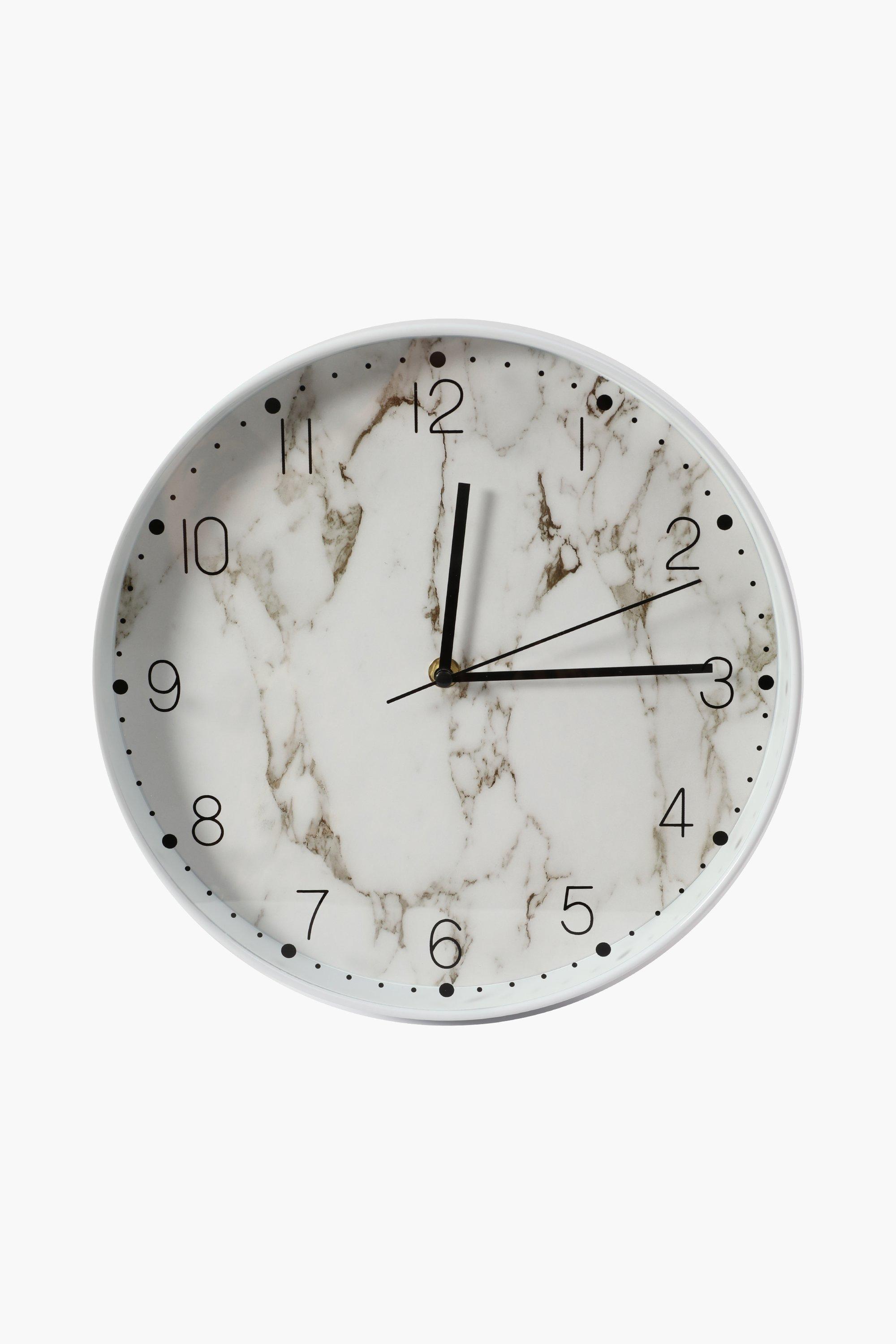 Plastic Marble Wall Clock   02 7404016666 SI 00