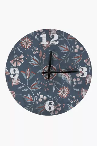 Floral Paper Clock, 32cm