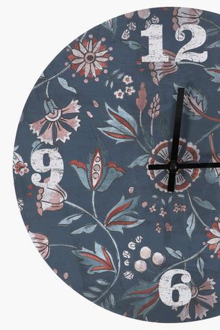 Floral Paper Clock, 32cm