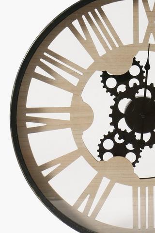 Cogs Metal Clock