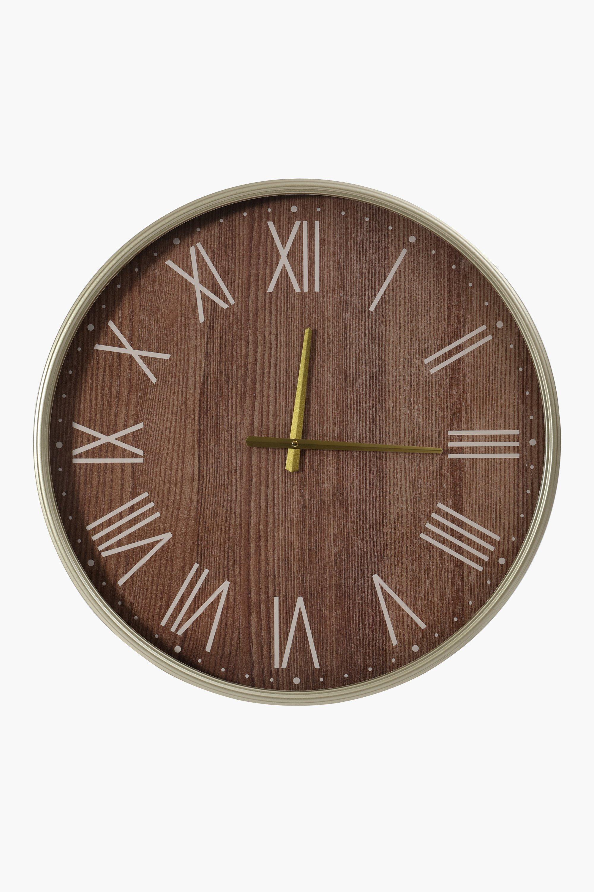 Vintage Wood Wall Clock, 60cm