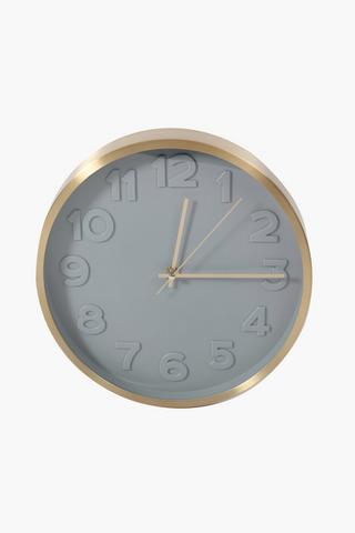 Metallic Wall Clock