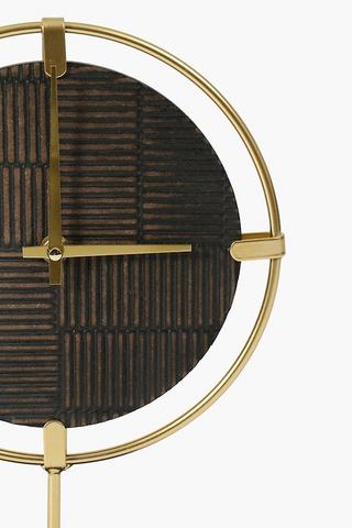 Rustic Clock On Plinth