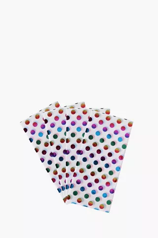 Rainbow Polka Dot Tissue Paper