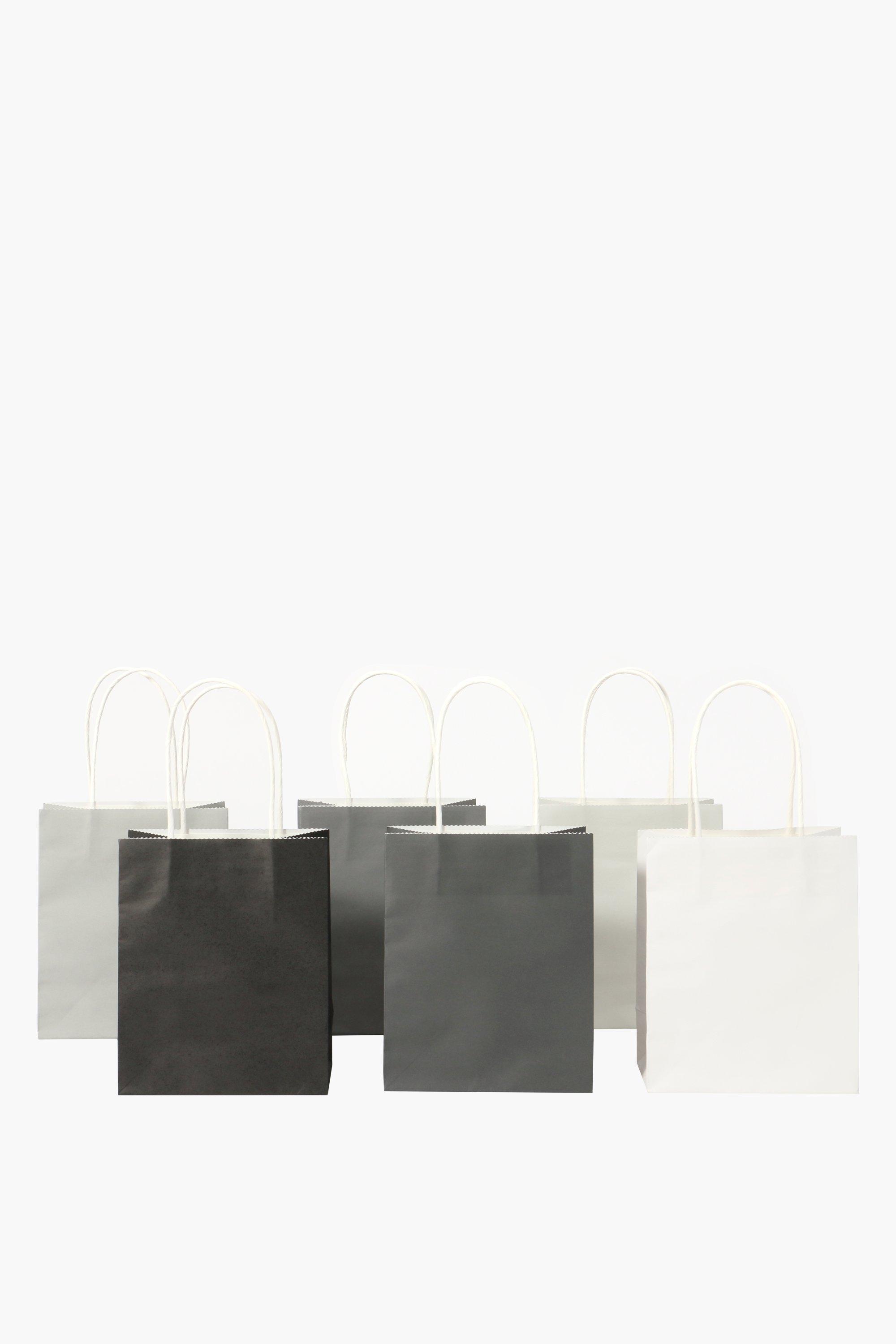 6 Pack Plain Gift Bags Small