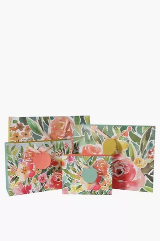 Cherry Floral Gift Bag Large
