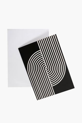 Fancy Stripe Gift Card A6