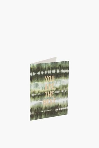 You Are The Best Gift Card A6