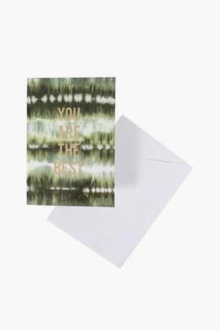 You Are The Best Gift Card A6