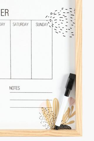 Magnetic Weekly Planner With Marker, A3
