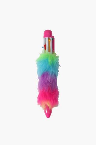Multi Colour Pom Click Pen